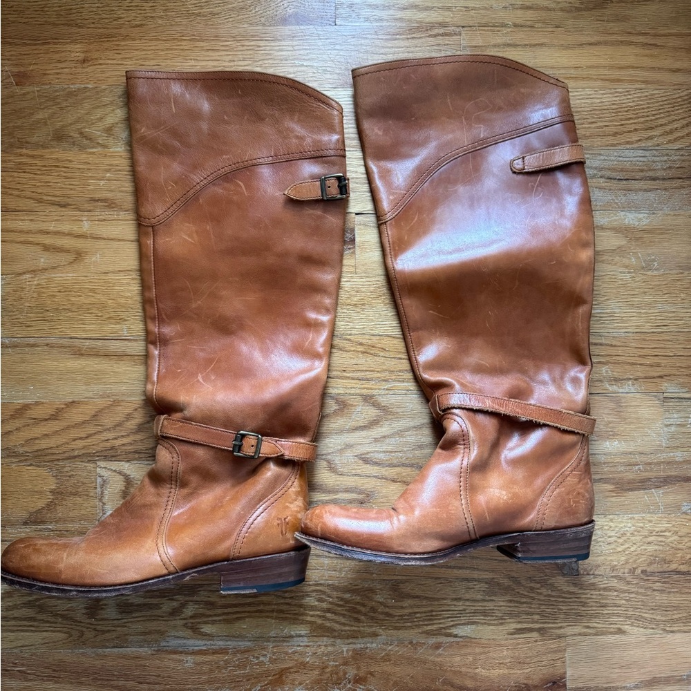 Frye Brown Leather Riding Boots